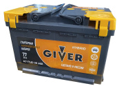 Аккумулятор GIVER HYBRID 6CT-77.0 Обратная полярность пусковой ток 640А (АКБ)