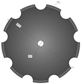 Диск БДТ 650х6 "Ромашка" РЗЗ.428.001/БДЮ 01.401