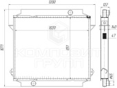 К701.918.1569 Радиатор охлаждения К-701 медно-латунный 2-рядный 