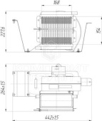 80-8101720-01 Отопитель МТЗ 12 В, вентилятор алюминиевый