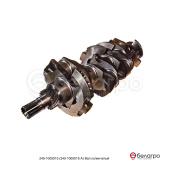 245-1005015-А Вал коленчатый 2 шпонки, шлицевой хвостовик, 7 отверстий (коленвал), ММЗ